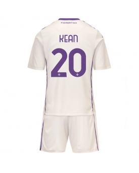 Billige Fotballdrakt Fiorentina Moise Kean #20 Replika Bortedraktsett Barn 2025-26 Kortermet (med bukser)